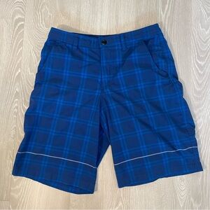 Lululemon Men’s Kahuna Shorts, Blue Plaid, size 32